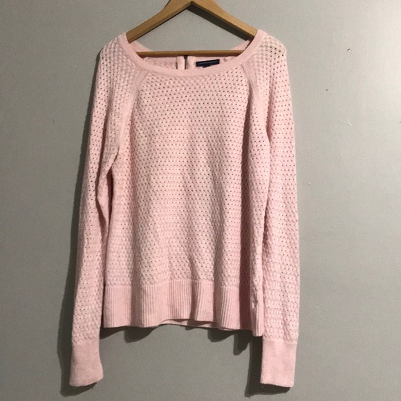 American Eagle Outfitters Sweaters - Pink Scoop Neck Sweater XL (Reserved @ilikeloft)